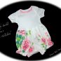 Rose - Infant - Baby - Bubble - Romper - Play Suit - Vintage Tablecloth - Recycled