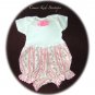 Baby - Infant - Baby Bubble - Suit - Play Suit - Pink Roses - Pink Stripes