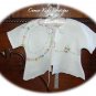 Vintage Inspired - Embroidered Linen Baby Jacket 0 - 3M