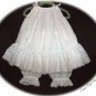 Custom Order for Mandi D. Only - White Eyelet Christening Pillowcase Dress and Pantaloon Set