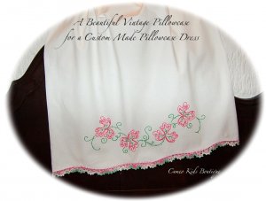 Crystal - Vintage Pillowcase Dress - Easter Dress - Girls Heirloom Dress