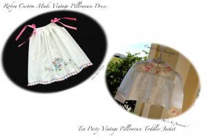 Special Request Order for Connie Dehart Only - Pillowcase Dress - Tea Time Jacket
