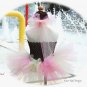 Birthday Cupcake Toddler Tutu Dress - Matching Headband - Pink - Brown - Lime