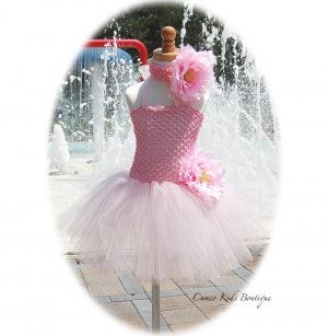 Fairy Pink Toddler Tutu Dress - Matching Headband â Tea Parties â Birthday - Portraits