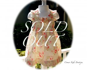 Tea Time - Rose Floral Dress - Sun Dress â Halter Dress â Little Girls â Toddlers
