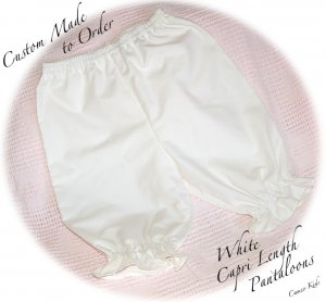 Custom Order for Peggy Only - White Pantaloons Size 6M.