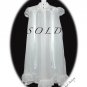 Beautiful Vintage Baby Christening Gown with Slip - 1940s