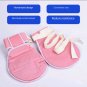 Pink Cotton Anti-Scratch Restraint Gloves For The Elderly Patient Fixed Care Seal /Open Mouth