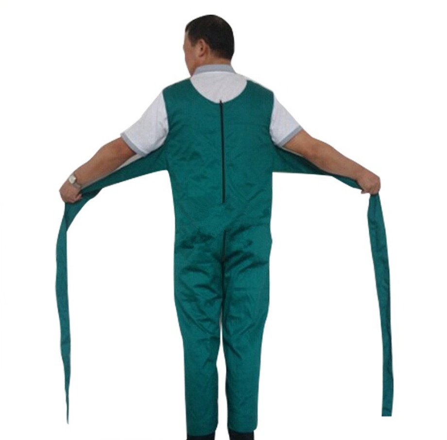 Green One-Piece Restraint Clothing Restless Patient Special Protective Binding Clothes For Elderly