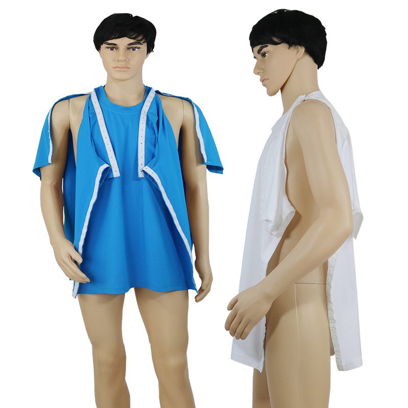 Thin T-Shirt Buckle Separation Tops Easy To Put On And Take Off After Fracture Rehabilitation