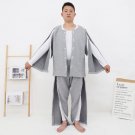 Men Spring/Autumn Patient Gowns Easy To Take Off With Zipper/Paste For Leg Fracture Postoperative