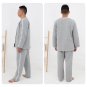 Men Spring/Autumn Patient Gowns Easy To Take Off With Zipper/Paste For Leg Fracture Postoperative