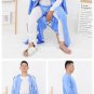 Long Sleeves Nursing Tops /Pant Paste Easy to Wear/ Undress Clothing For Fracture Patients Sleeping