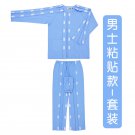 Long Sleeves Nursing Tops /Pant Paste Easy to Wear/ Undress Clothing For Fracture Patients Sleeping
