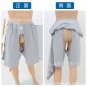 Adult Open Crotch Trousers Semi-Disabled Men Women Diapers To Avoid Embarrassment Convenient Pants