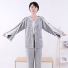 Female Sick Gowns Spring Autumn As Post-Operative Nursing Clothes Easy To Wear With Zipper/Paste