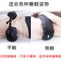 Lumbar Pad Pillow Soft Cylindrical Cushion Support Circle Black For Sleeping/Wheelchair Sitting