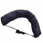 Lumbar Pad Pillow Soft Cylindrical Cushion Support Circle Black For Sleeping/Wheelchair Sitting
