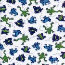 MULTICOLOR FROGS ON COTTON RIB KNIT-CUTE
