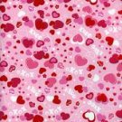 XOXO with PINK HEARTS ON COTTON JERSEY KNIT