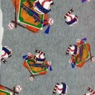 AMERICAN BASELBALL on GRAY COTTON KNIT