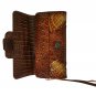 Genuine Crocodile Leather Wristlet Shoulder Wallet Purse for Women