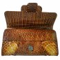 Genuine Crocodile Leather Wristlet Shoulder Wallet Purse for Women