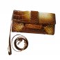 Genuine Crocodile Leather Wristlet Shoulder Wallet Purse for Women