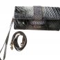 Genuine Crocodile Leather Wristlet Shoulder Wallet Purse for Women
