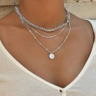 Vintage Necklace on Neck Gold Chain Women's Jewelry Layered Accessories