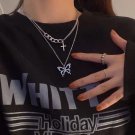 Vintage Necklace on Neck Gold Chain Women's Jewelry Layered Accessories