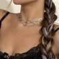 Kpop Vintage Harajuku Goth Metal Heart Neck Chains Choker Grunge Necklaces For Women