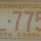 NOS 1987 North Carolina license plate BL 7759   new old stock