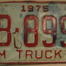 1975 North Carolina farm truck license plate FB 8991