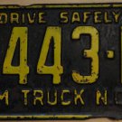 1959 North Carolina farm truck license plate 5443 R
