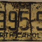 1966 North Carolina passenger truck license plate 7995 SH
