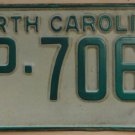 1969 North Carolina license plate CP 7064