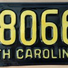 1955 North Carolina license plate R 80660