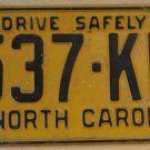 1962 North Carolina license plate 537 KB