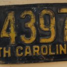 1955 North Carolina license plate R 43973