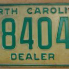 1978 North Carolina dealer license plate 84045