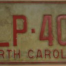1973 North Carolina license plate ALP 409