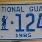 NOS 1985 North Carolina National Guard license plate 1241   new old st