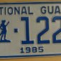 NOS 1985 North Carolina National Guard license plate 1226   new old st