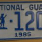 NOS 1985 North Carolina National Guard license plate 1209 new old st
