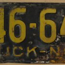 1955 North Carolina truck license plate 746 646