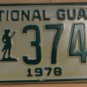 NOS 1978 North Carolina National Guard license plate 3749 new old st