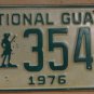 NOS 1976 North Carolina National Guard license plate 3548 new old st