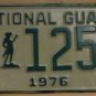 NOS 1976 North Carolina National Guard license plate 1251 new old st