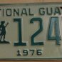 NOS 1976 North Carolina National Guard license plate 1247 new old st